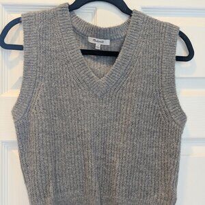 Madewell Fineloft Shrunken Sweater Vest- Size Small